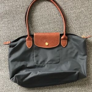 Navy Longchamp Le Pilage Small Tote